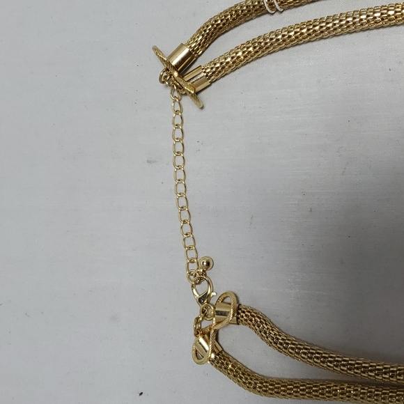 Bijou Drive gold rope pearl stone chain statement necklace - Picture 5 of 5